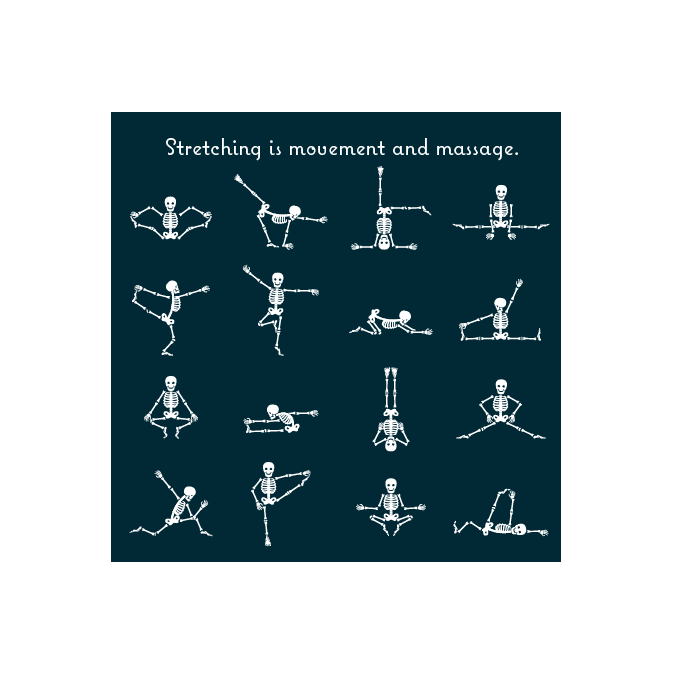 skeletons stretching